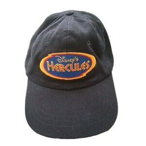 Vintage Disney Promotional Hercules Adjustable 90’s Black Hat